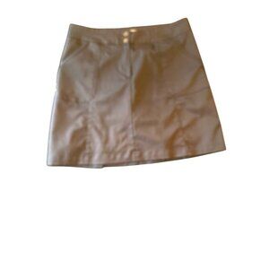 Tail Black Polyester Womens Golf Skort Size 8 With Dual Button Closure & Back Po